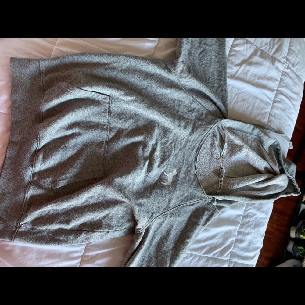 Victoria secret pink grey sweatshirt
